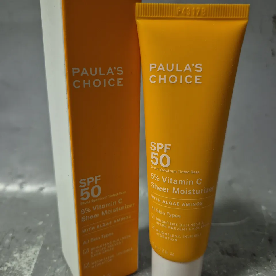 BOXED PAULA'S CHOICE 5 % VITAMIN C SHEER MOISTURIZER - 50 ML