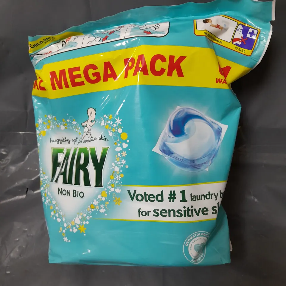 TWO XXL MEGA PACK 61 WASHES FAIRY NON BIO PODS