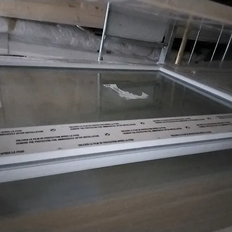 PVCU BACK DOOR 1/2 GLAZED 205.5X84X6CM