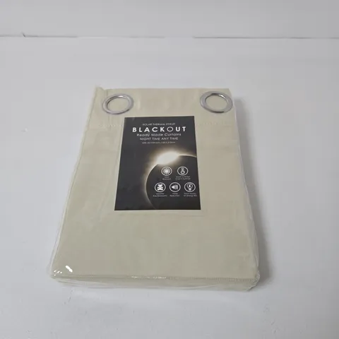 BEIGE BLACKOUT CURTAIN PANEL WITH EYELETS β 65 X 84 IN (165 X 213 CM)