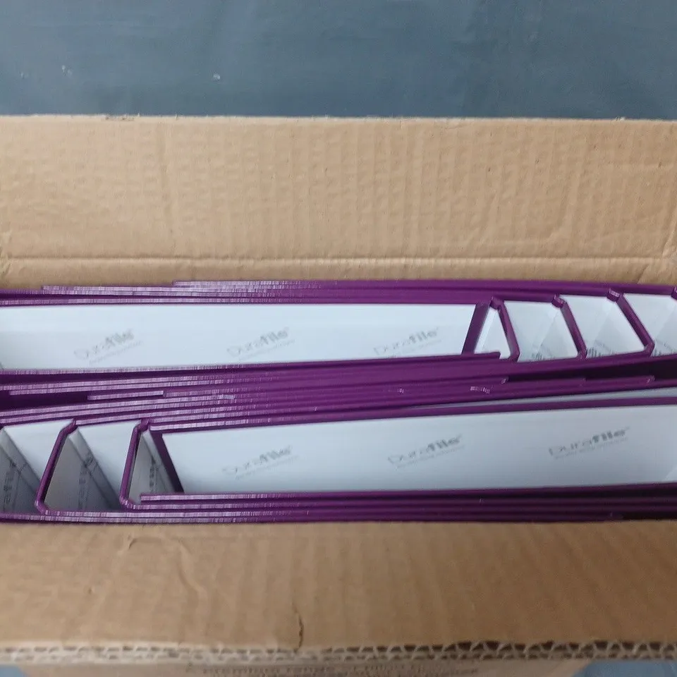 LOT OF 10 DURAFILE A4 RING BINDERS - PURPLE