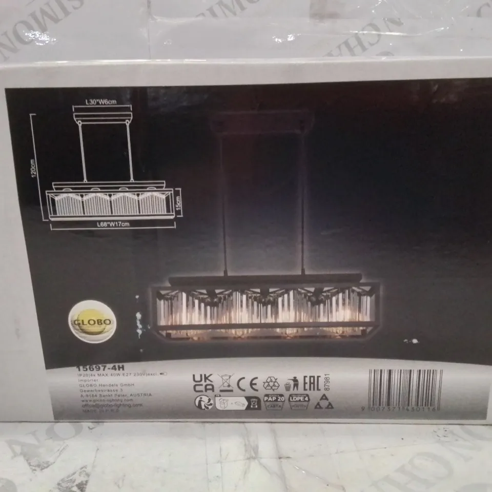 BOXED DECORATIVE CEILING LIGHT