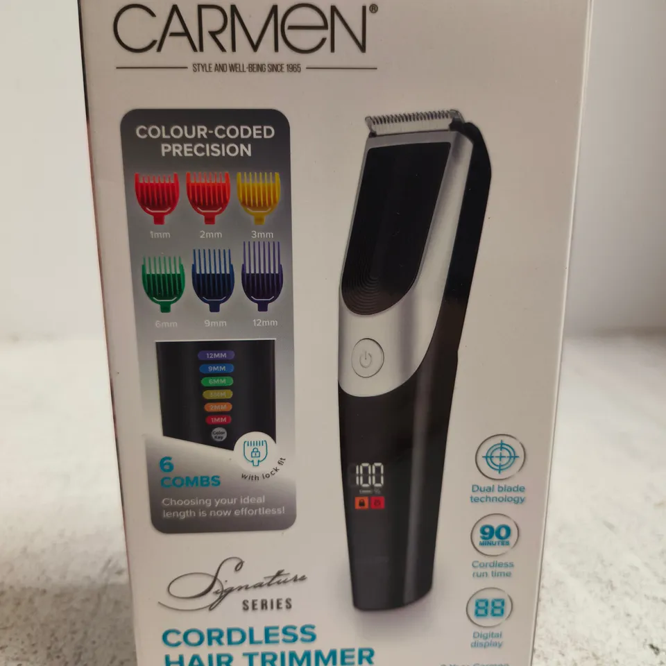 SEALED CARMEN CORDLESS HAIR CLIPPER