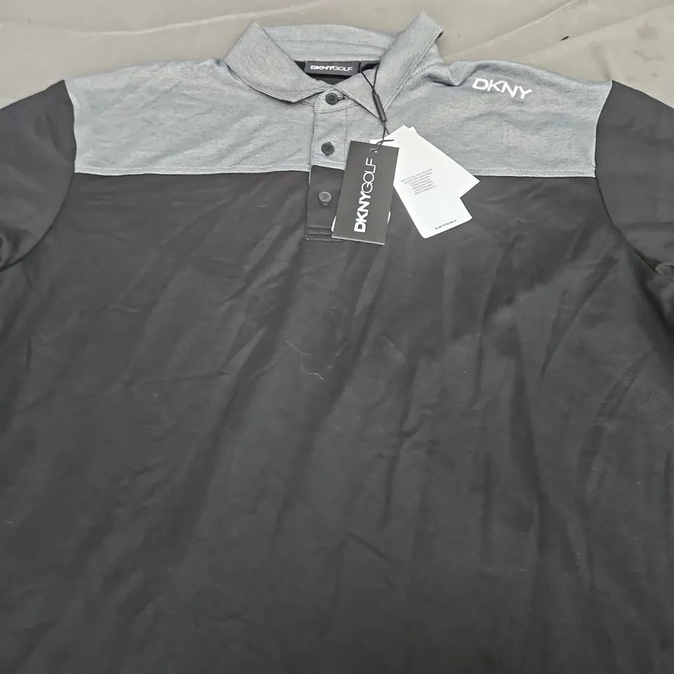DKNY COLLAR GOLF SHIRT - SIZE XL