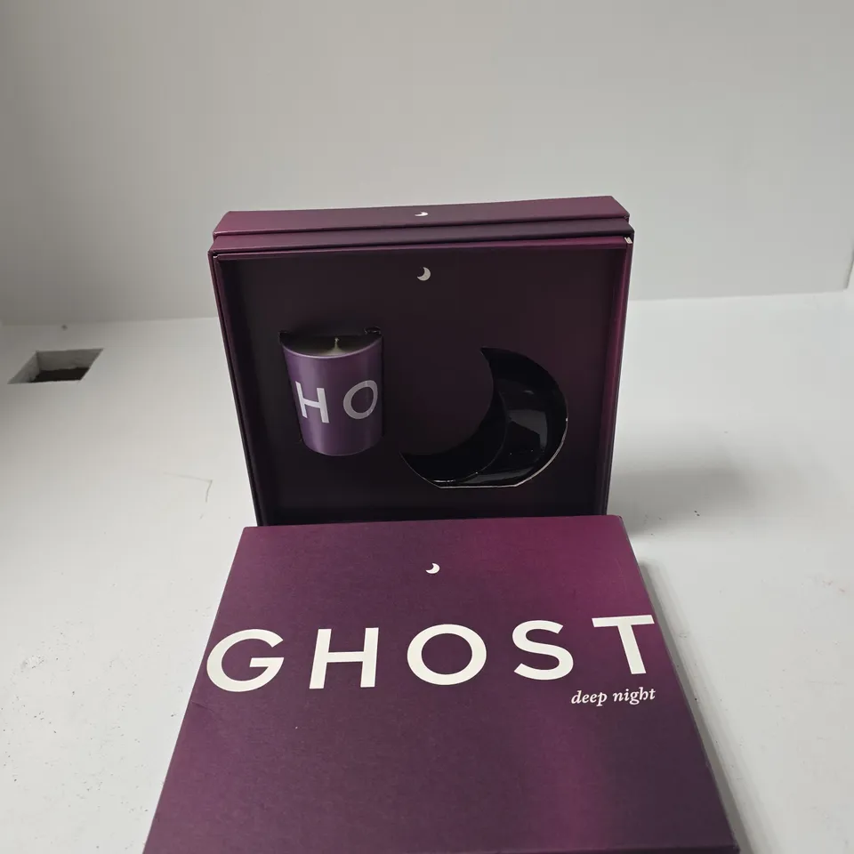 GHOST DEEP NIGHT EAU DE TOILETTE 30ML  WITH SCENTED CANDLE -  BOXED