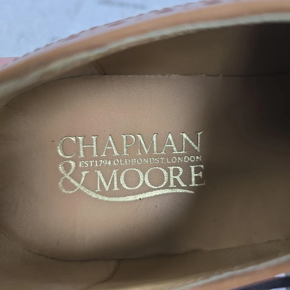 CHAPMAN & MOORE BROWN LEATHER BROGUES (MEN'S) UK 10