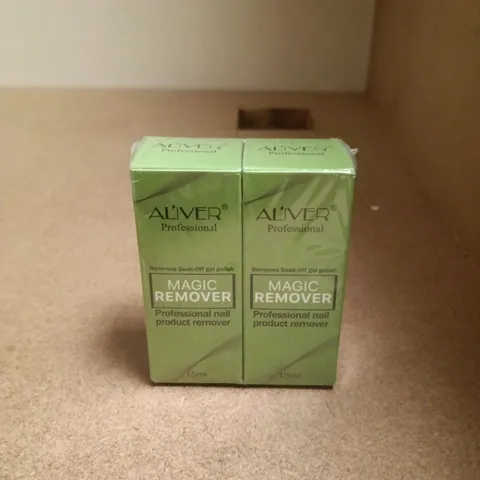 ALIVER PROFESSIONAL MAGIC REMOVER GEL NAIL POLISH REMOVER – 2 X 15ML