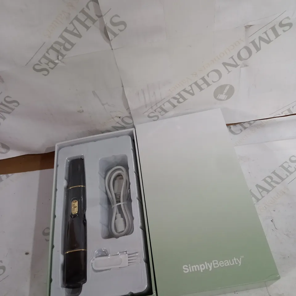 SIMPLY BEAUTY 2-IN-1 SUPER SMOOTH FACE & BROWS HAIR REMOVER - BLACK/GOLD