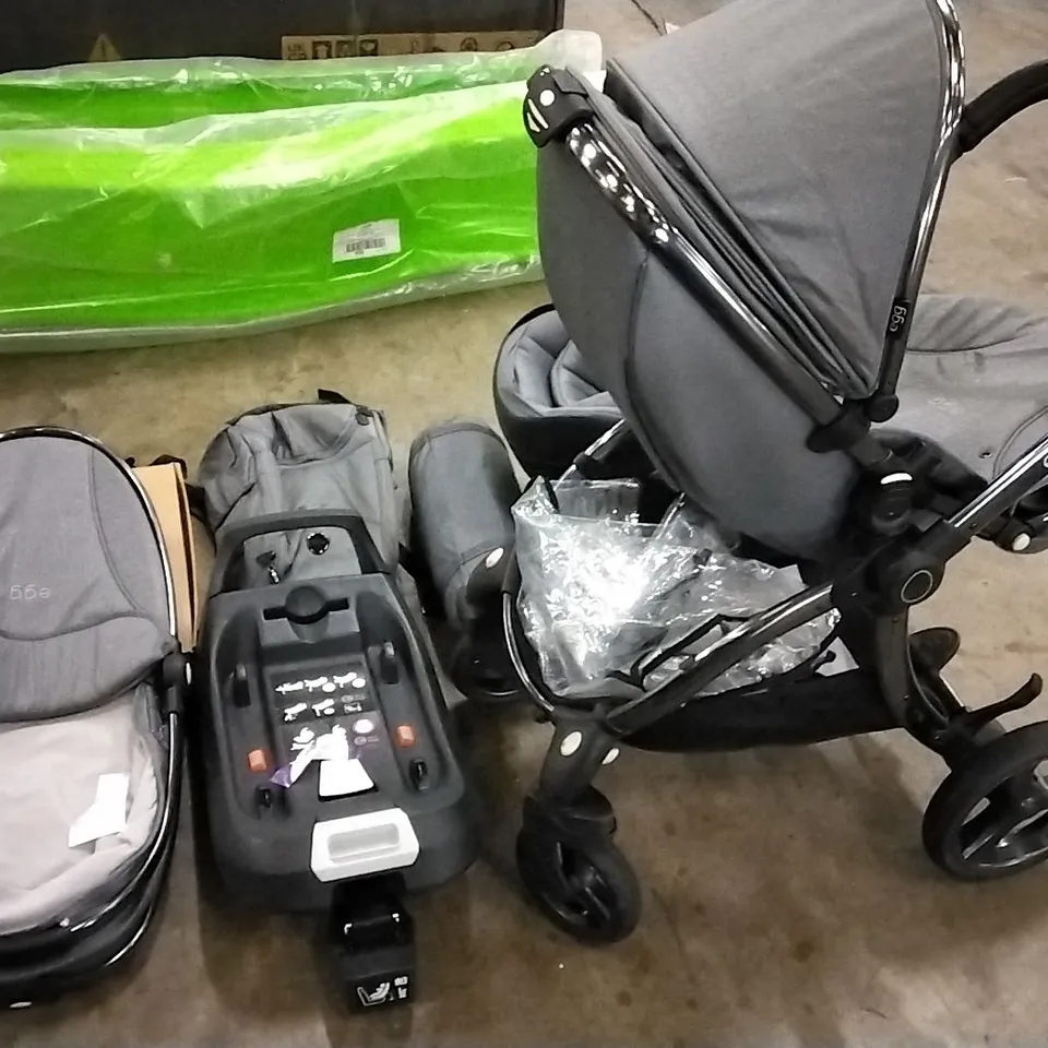 EGG2 6 PIECE LUXURY BUNDLE WITH EGGSHELL CAR SEAT AND EGGSTROLLER IN GREY 