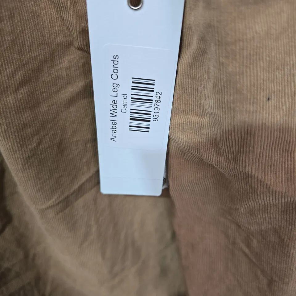 DIVERSE ANABEL WIDE LEG CORD TROUSERS – CAMEL-SIZE UNSPECIFIED 