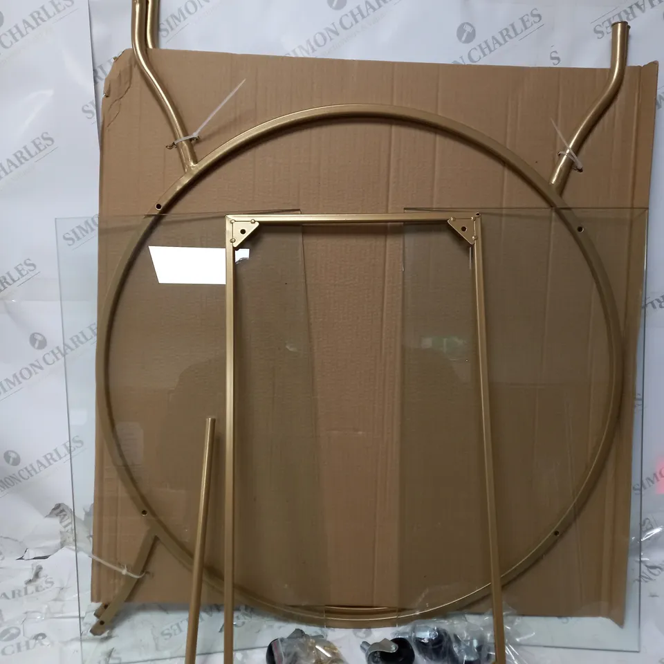 GEORGE HOME GOLD DRINKS TROLLEY - COLLECTION ONLY 