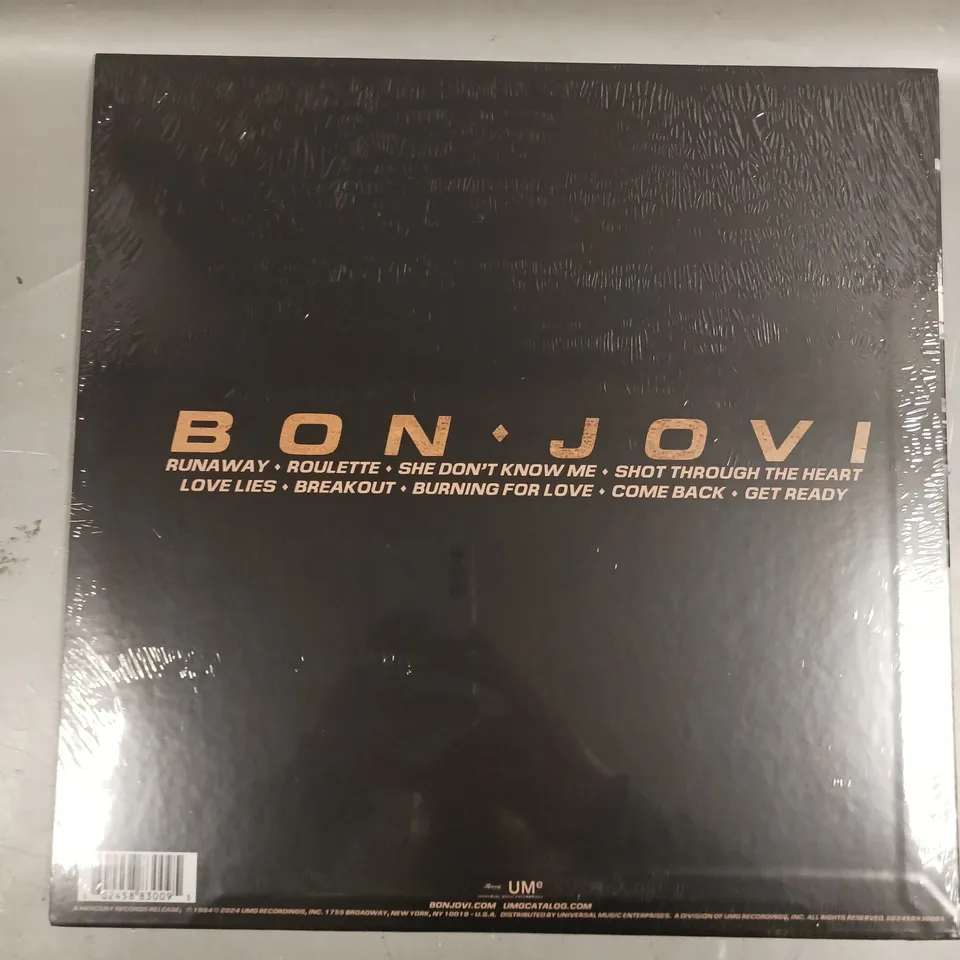 SEALED BON JOVI LIMITED EDITION RUBY RED VINYL