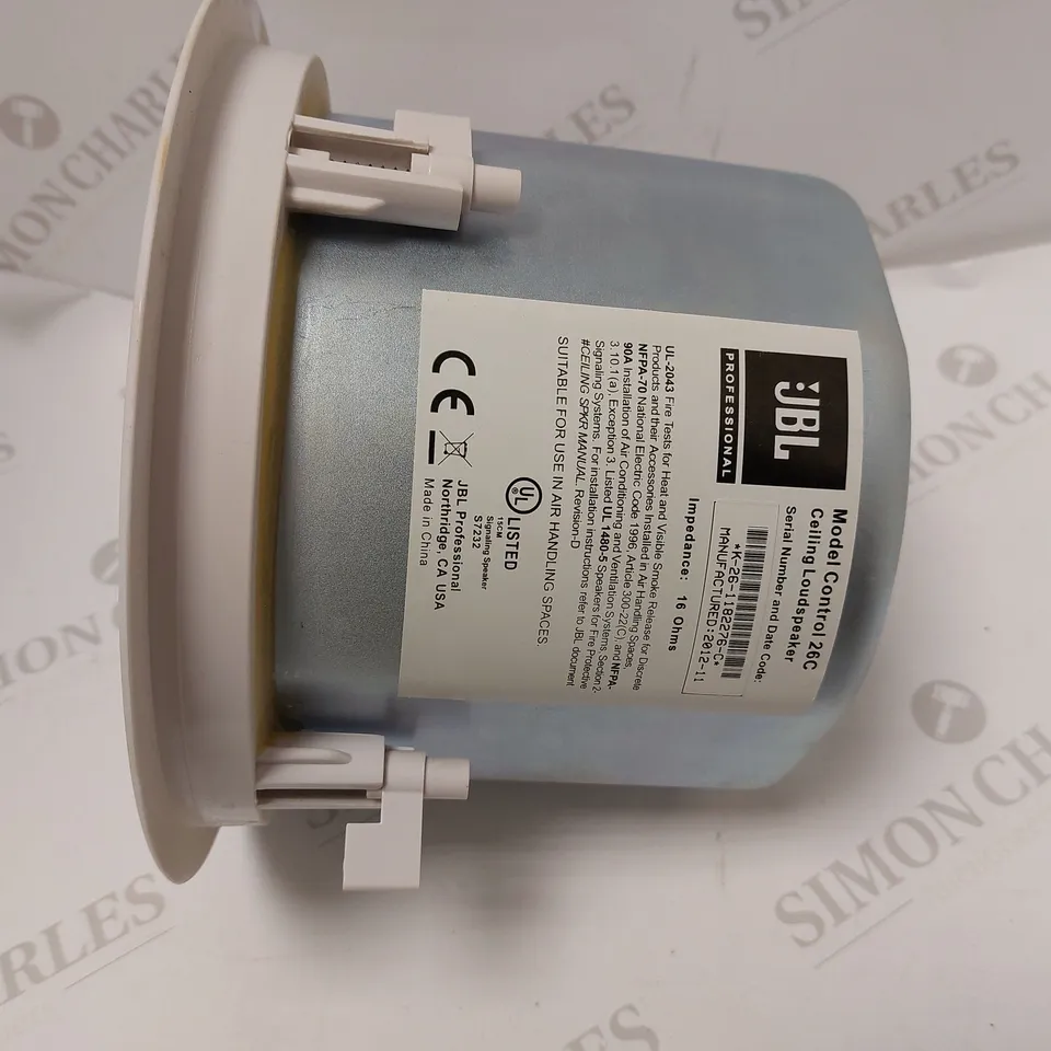 JBL CONTROL 26C CEILING LOUDSPEAKER - WHITE