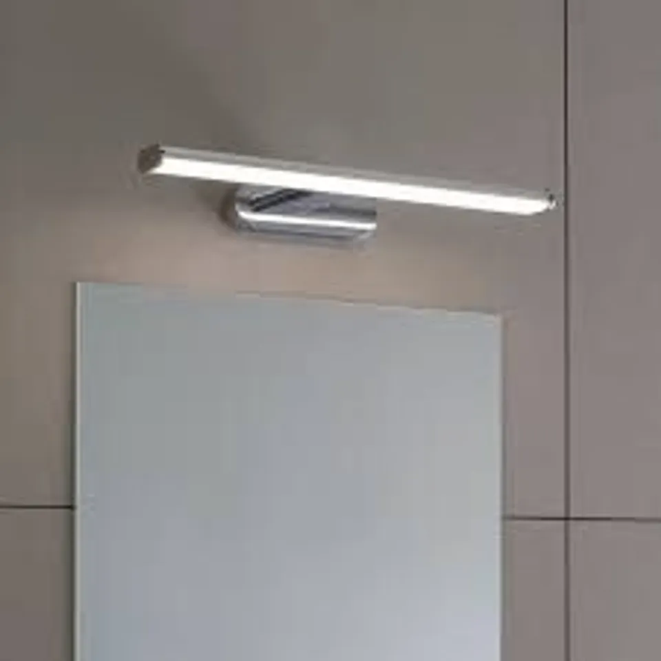 BOXED ENDON MODA LED 1 LIGHT BATHROOM WALL LIGHT CHROME FROSTED
