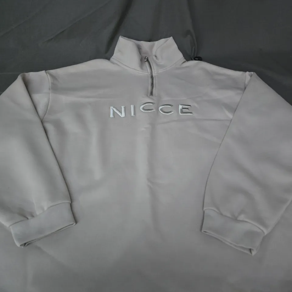 NICCE CREAM QUARTER ZIP SIZE L