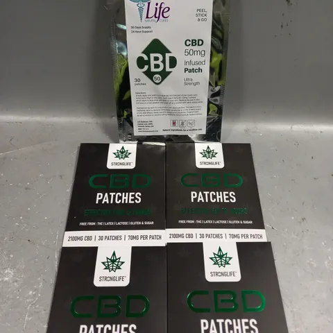 APPROXIMATELY 5 PACKS OF CBD INFUSED PATCHES IN 50MG & 70MG - COLLECTION ONLY