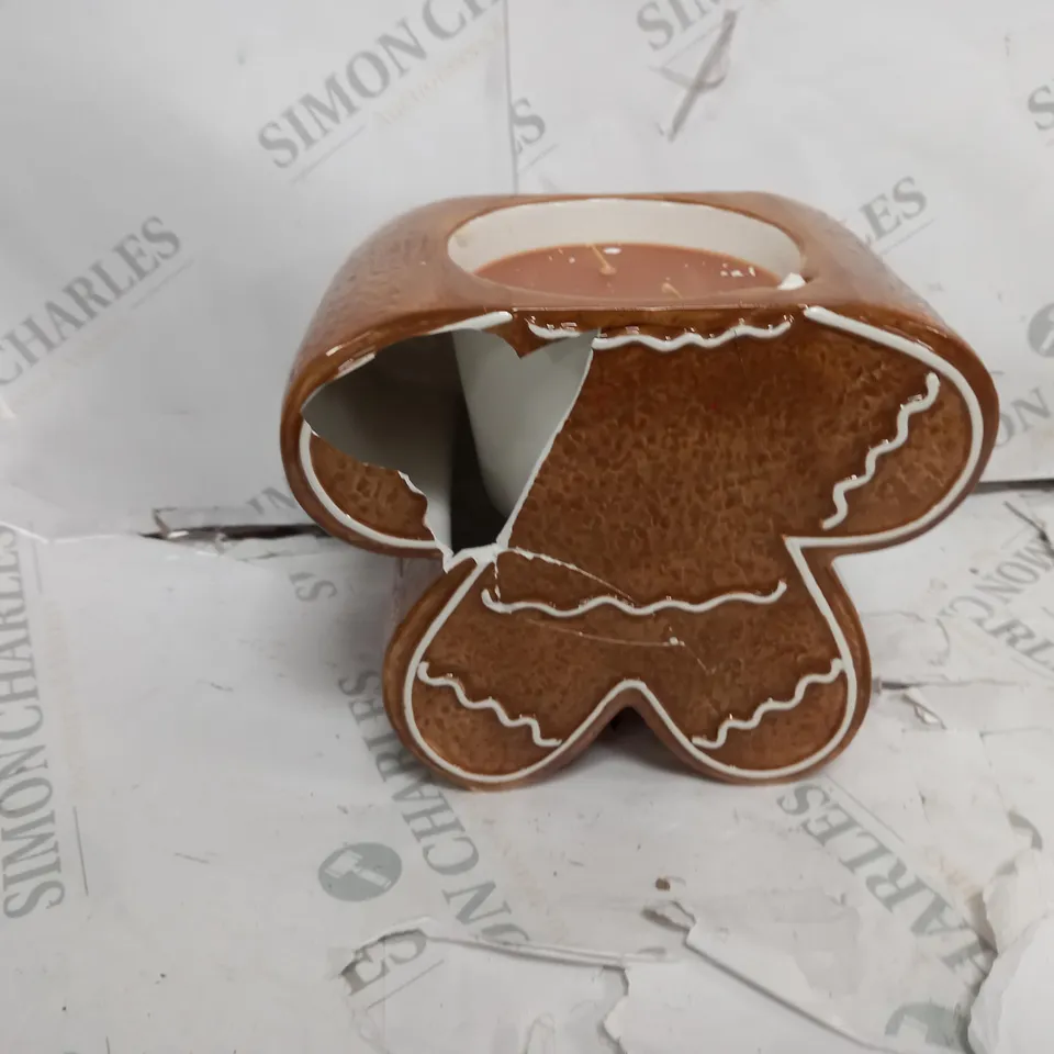 HOMEWORX BY HARRY SLATKIN & CO. CERAMIC GINGERBREAD MAN