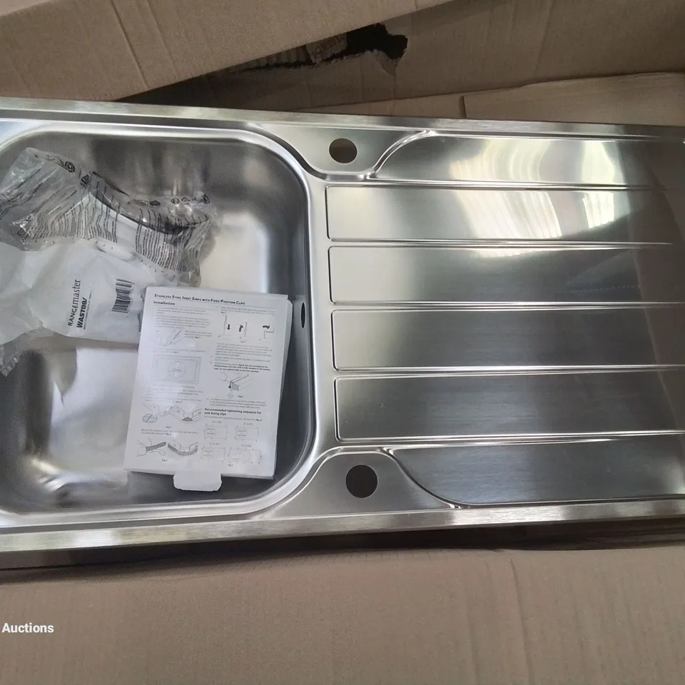 RANGEMASTER STAINLESS STEEL INSET SINK WITH ACCESSORIES 