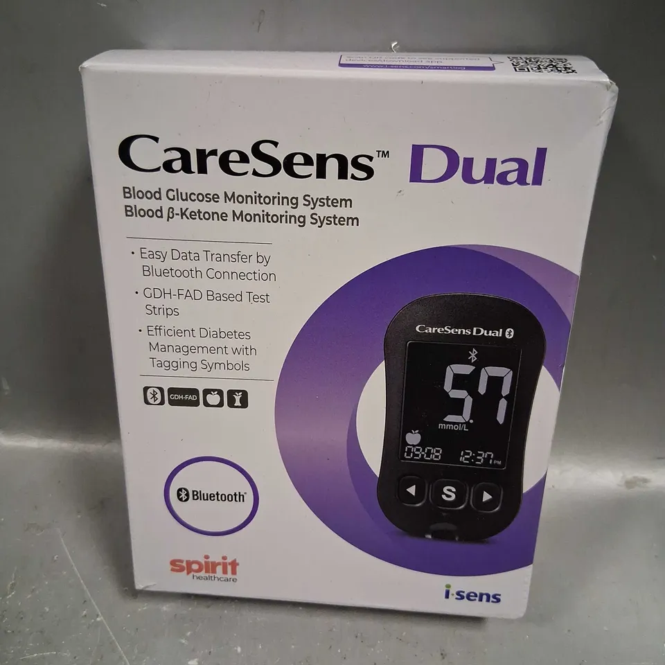 BOXED CARE SENS DUAL BLOOD GLUCOSE MONITORING SYSTEM