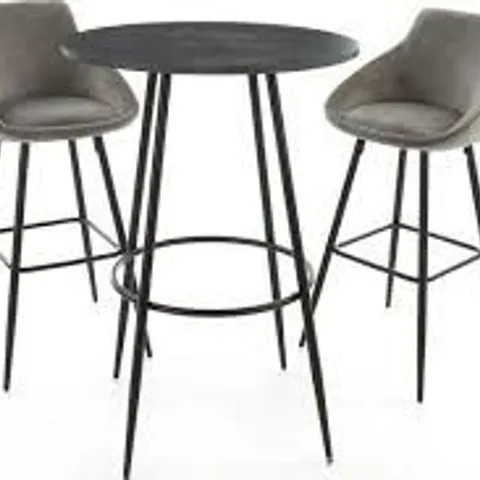 VERY HOME DAHLIA HIGH BAR TABLE AND 2 STOOL SET