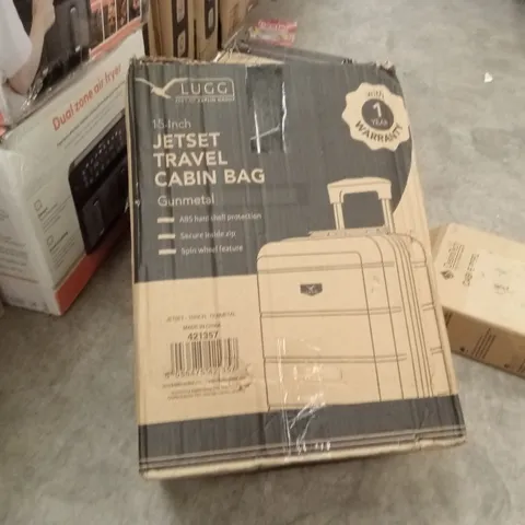 BOXED LUGG -15 INCH JETSET TRAVEL CABIN BAG GUNMETAL 