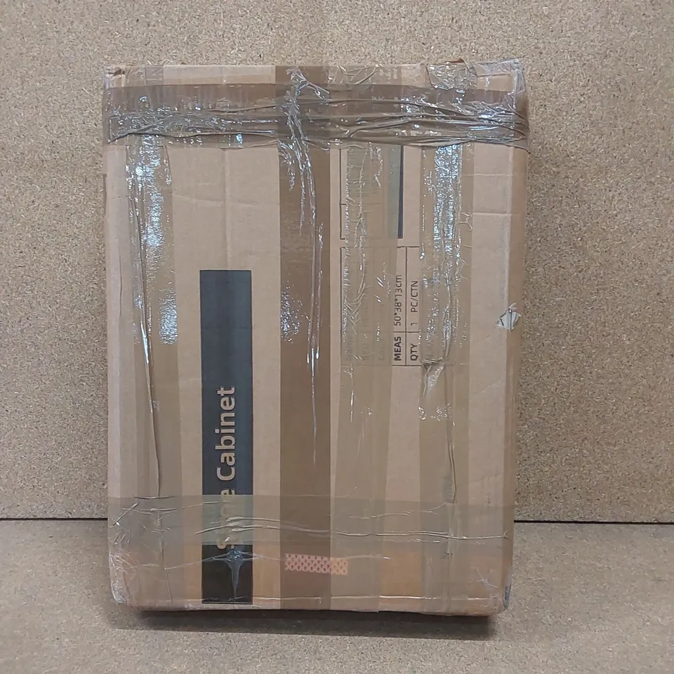 BOXED SHOE STORAGE CABINET - BLACK (1 BOX)