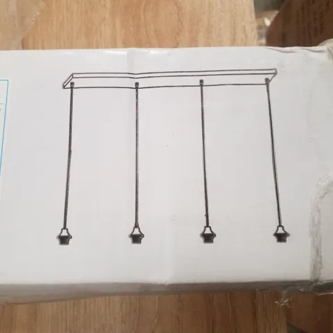 BOXED 4-LIGHT HANGING CEILING LAMP