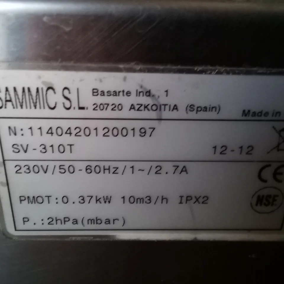 SAMMIC VACCUM PACKER