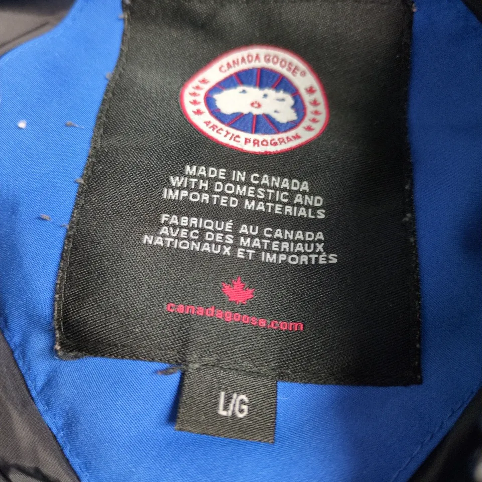 CANADA GOOSE ARCTIC PROGRAM PARKA – BLUE, UK LARGE (L/G)