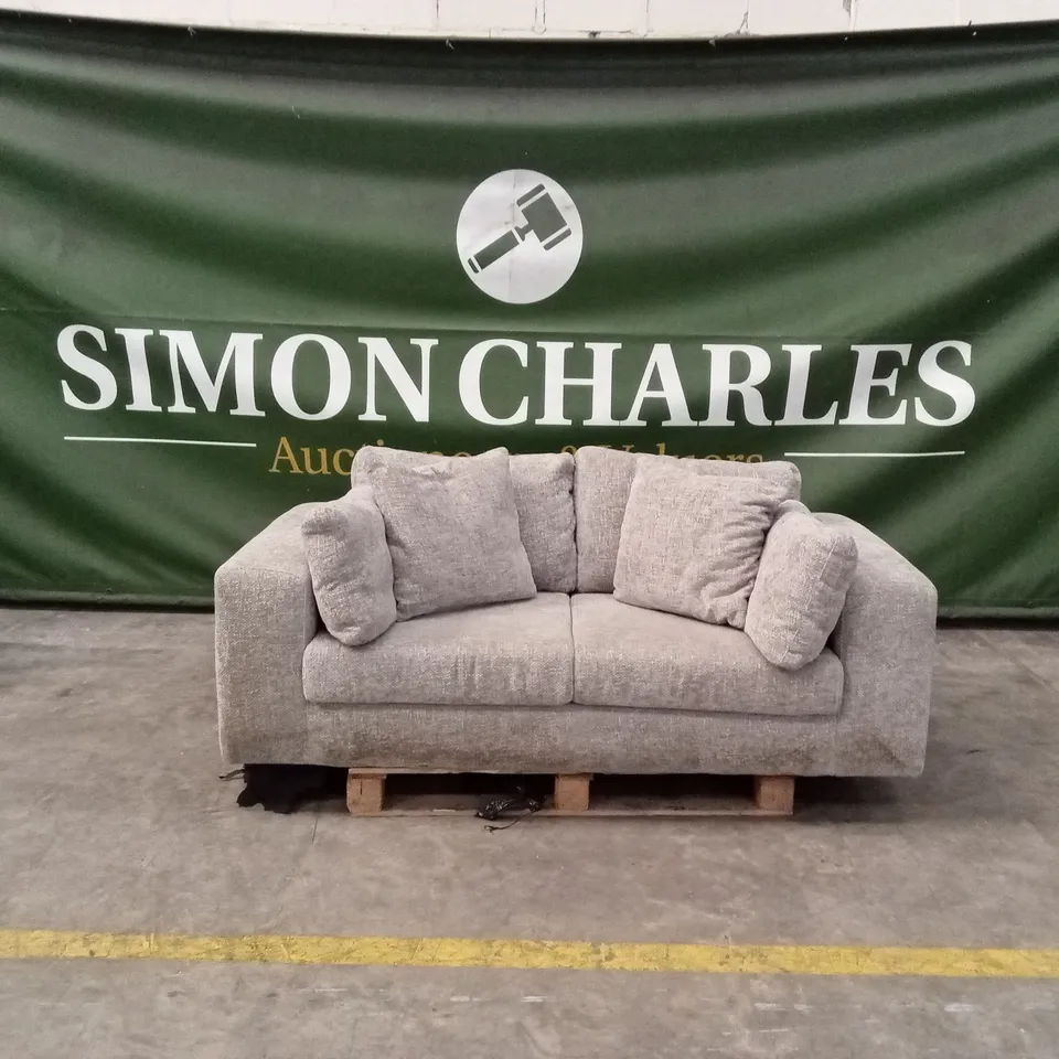 AVENA 3 SEATER FABRIC SOFA - GREY RRP £899