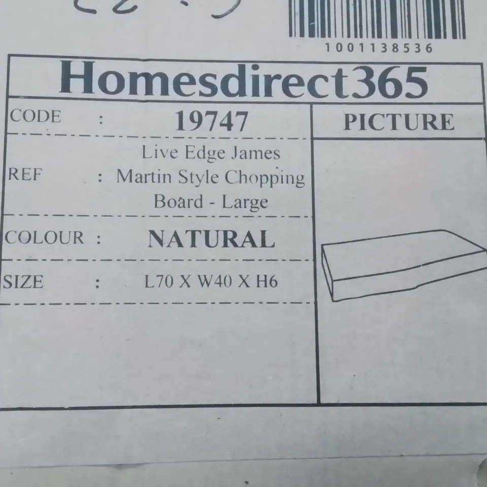 BRAND NEW HOMESDIRECT365 LARGE MARTIN STYLE CHOPPING BOARD