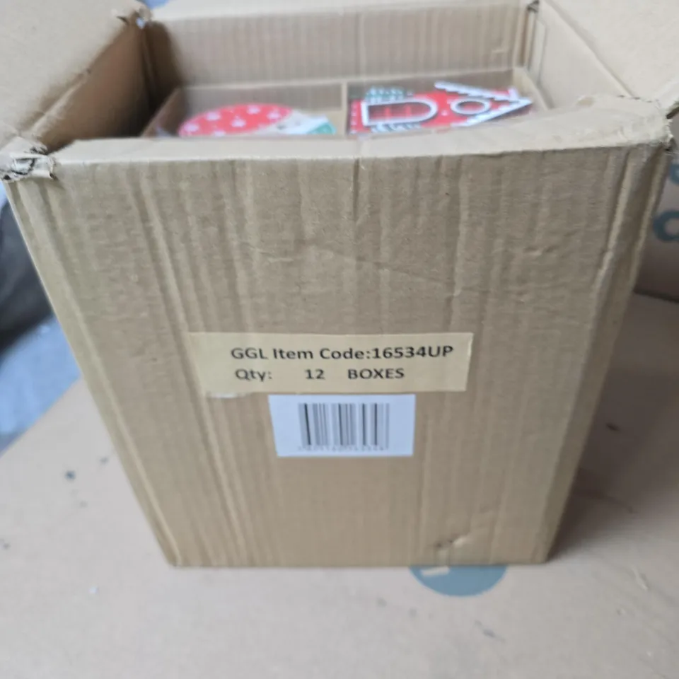 BOX OF GISELA GRAHAM SMALL CHRISTMAS DECORATIONS 