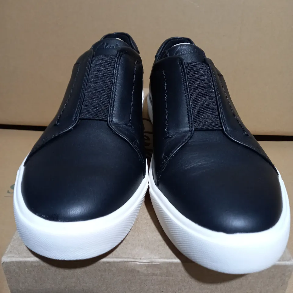 CLARKS UN MAUI EASY BLACK LEATHER WOMENS SHOES - SIZE 6