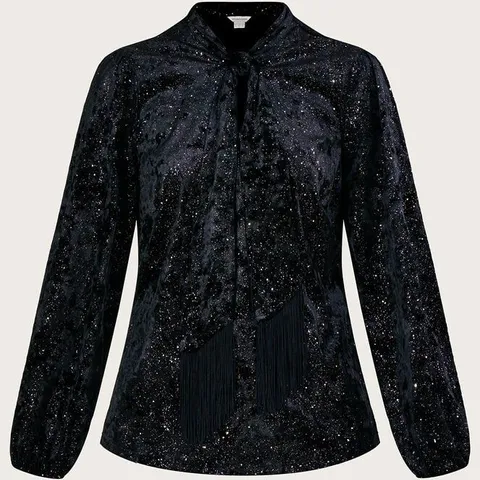MONSOON TAMMY GLITTER SHIRT SIZE 14
