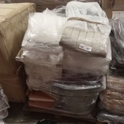 PALLET OF ASSORTED DESIGNER DINING CHAIRS PARTS AND PIECES 