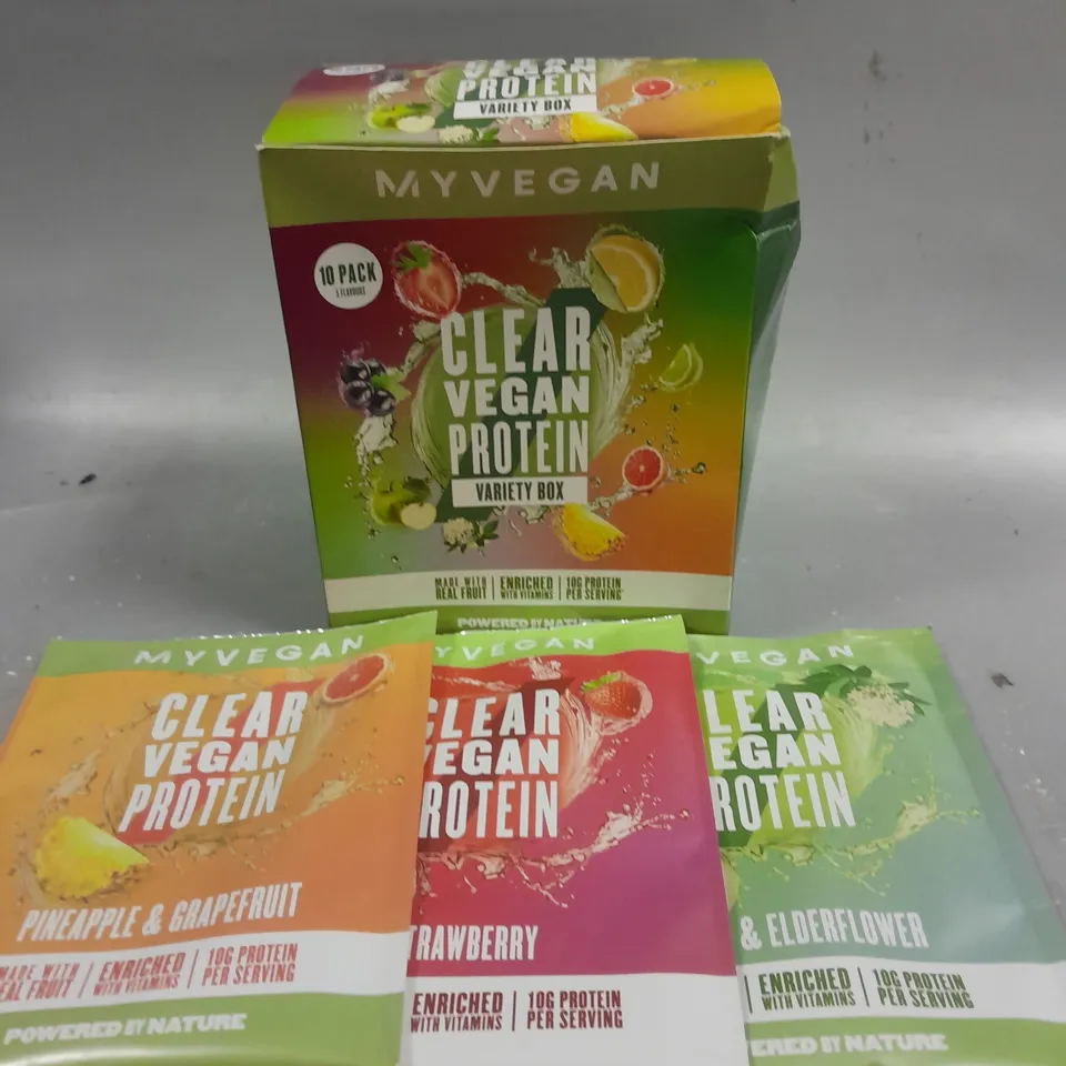 MYVEGAN CLEAR VEGAN PROTEIN VARIETY BOX - 10 X 16G