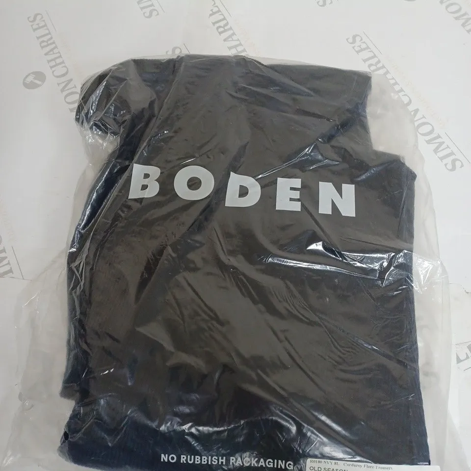 BODEN CORDUROY FLARE TROUSERS SIZE 8L