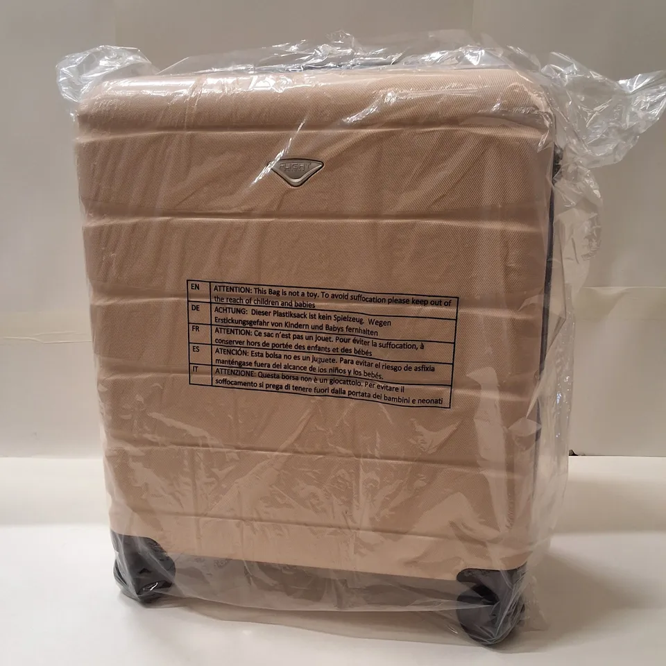BAGGED FLIGHT KNIGHT HARDSHELL SUITCASE - BEIGE