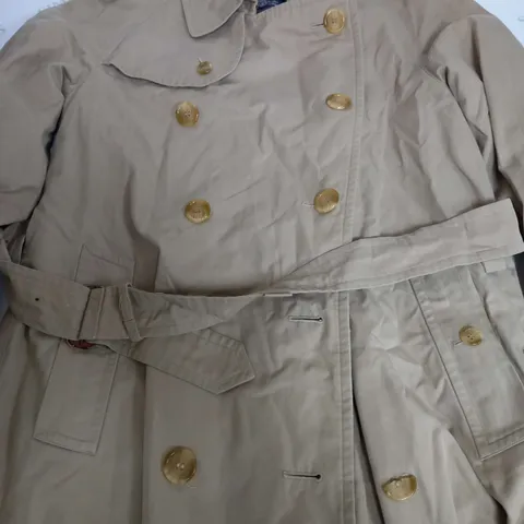BURBERRYS TRENCH COAT IN BEIGE COTTON BLEND - XL