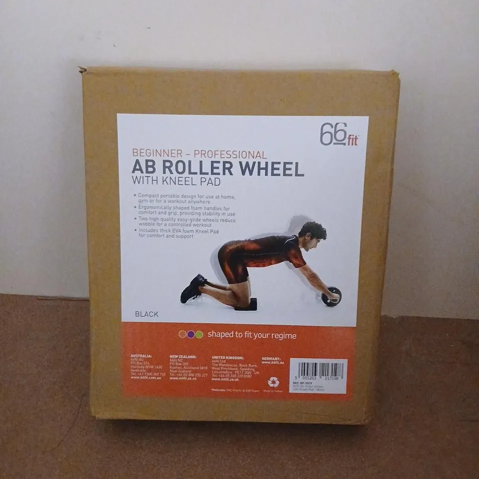 66FIT AB ROLLER WHEEL WITH KNEE PAD