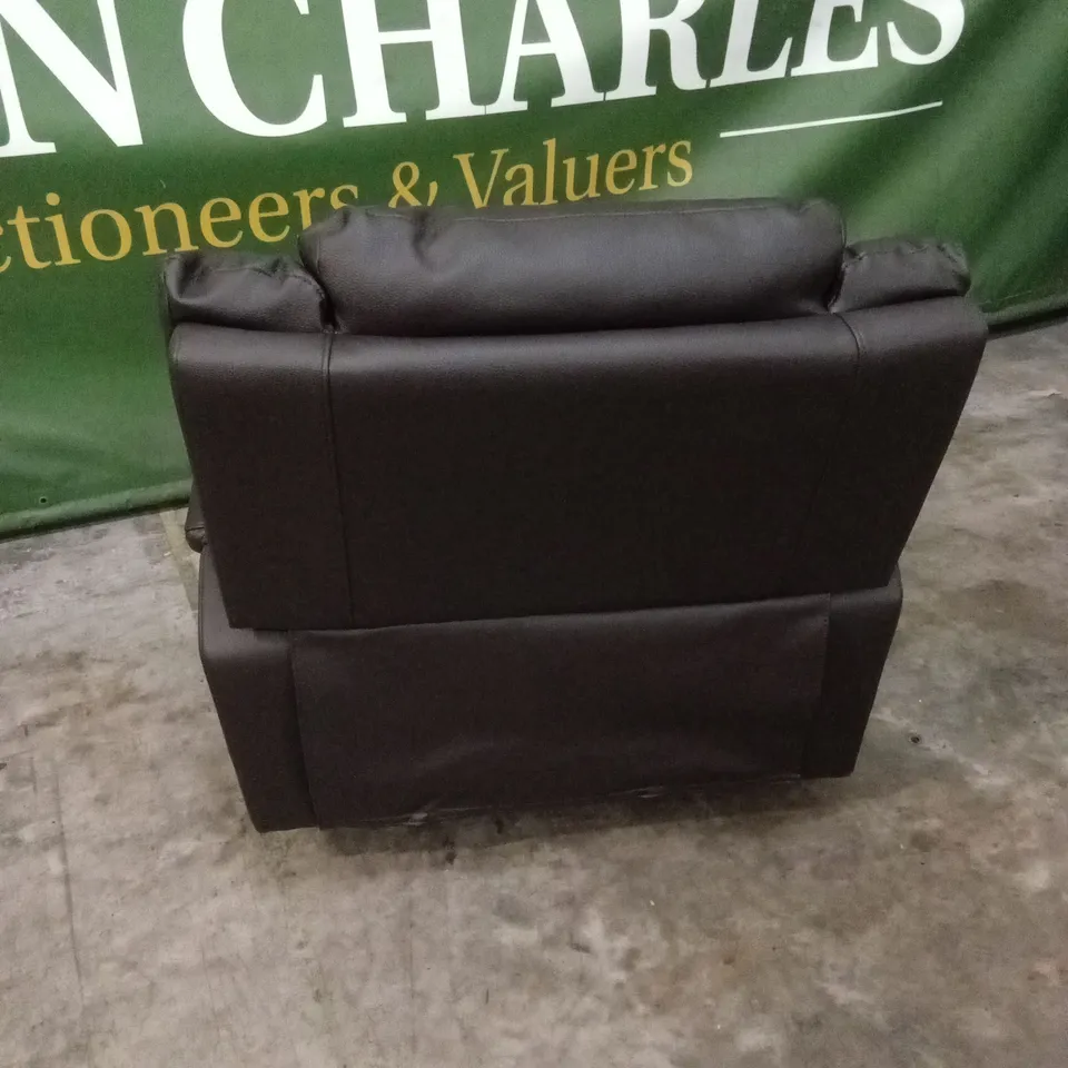 ALBION LUXURY FAUX LEATHER HIGH BACK MANUAL RECLINER ARMCHAIR RRP £499