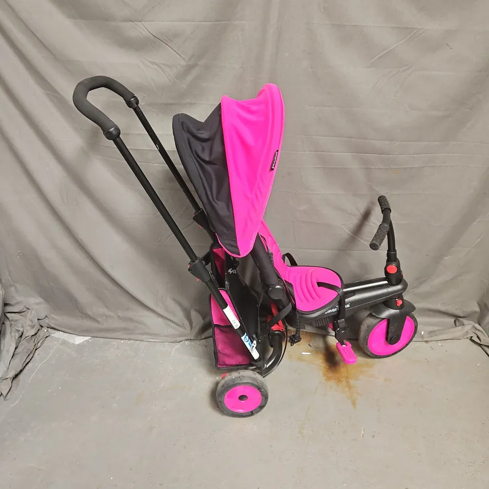 SMARTTRIKE CHILD TRICYCE IN PINK/BLACK - COLLECTION ONLY