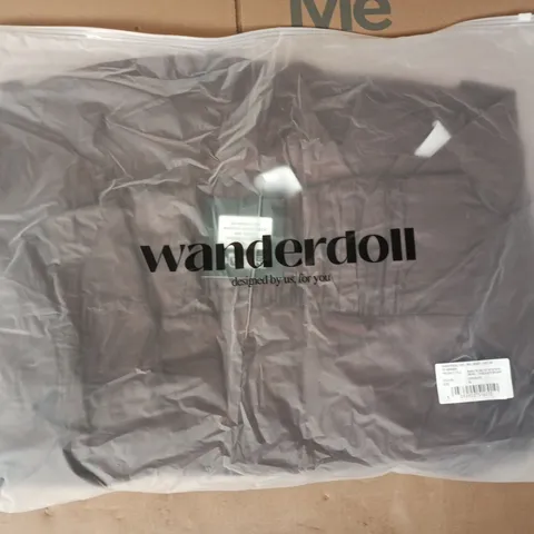 BAGGED WANDERDOLL MARILYN HALTER NECK MINI DRESS IN CHOCOLATE SIZE XL