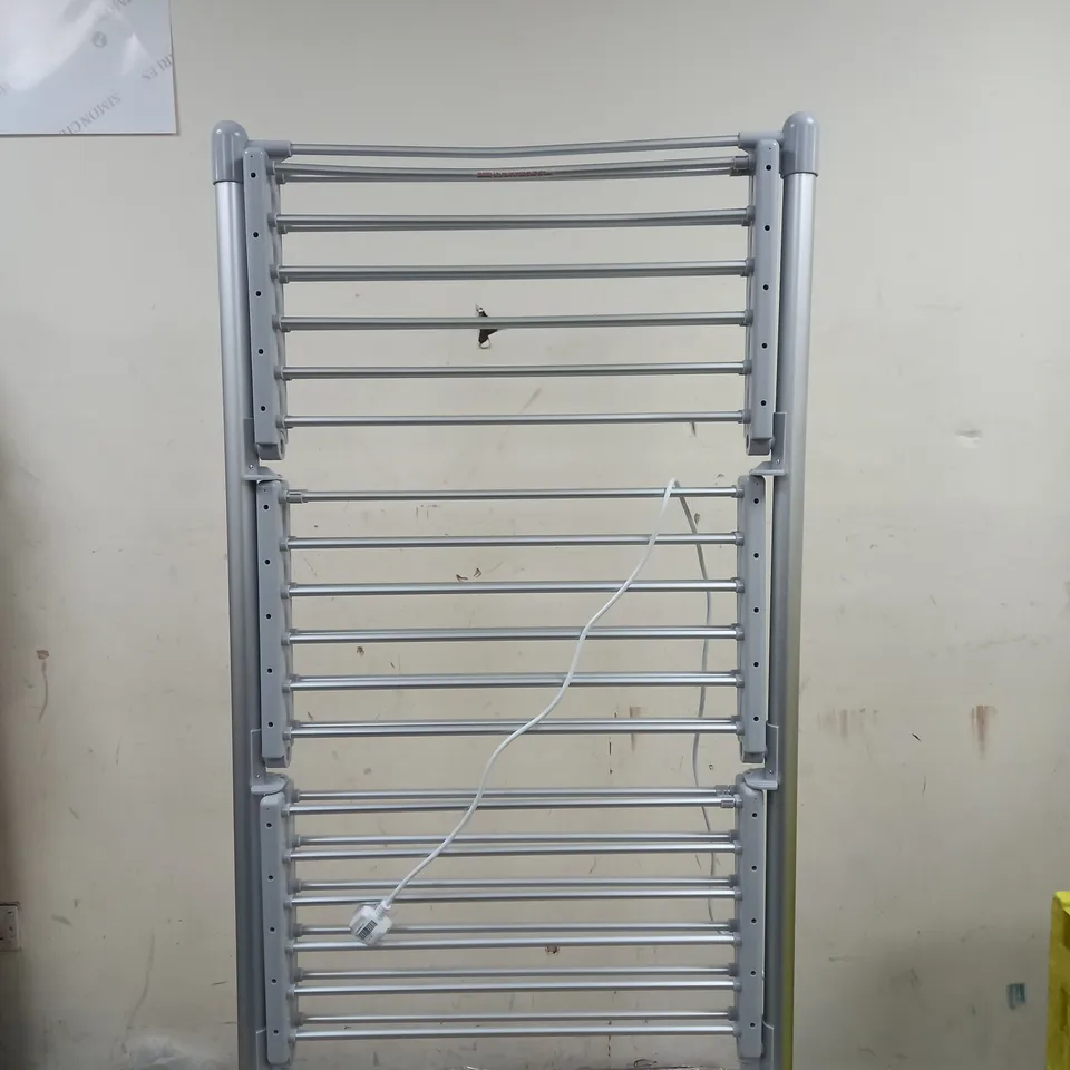 OUTLET ORGANISED OPTIONS 3 TIER HEATED AIRER WITH 21M DRYING SPACE - COLLECTION ONLY