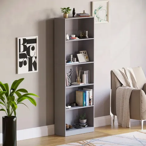 BOXED RONALD BOOKCASE - GREY