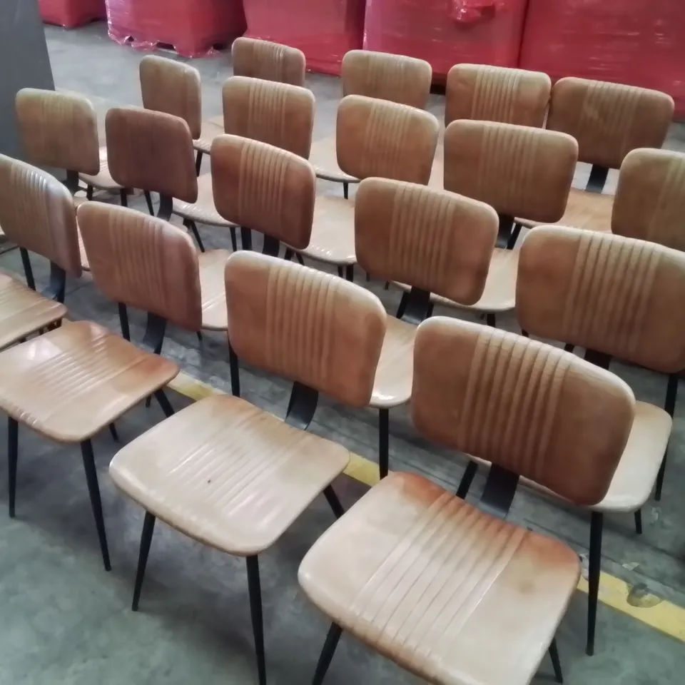 20x COMMERCIAL FAUX LEATHER RESTAURANT CHAIRS 