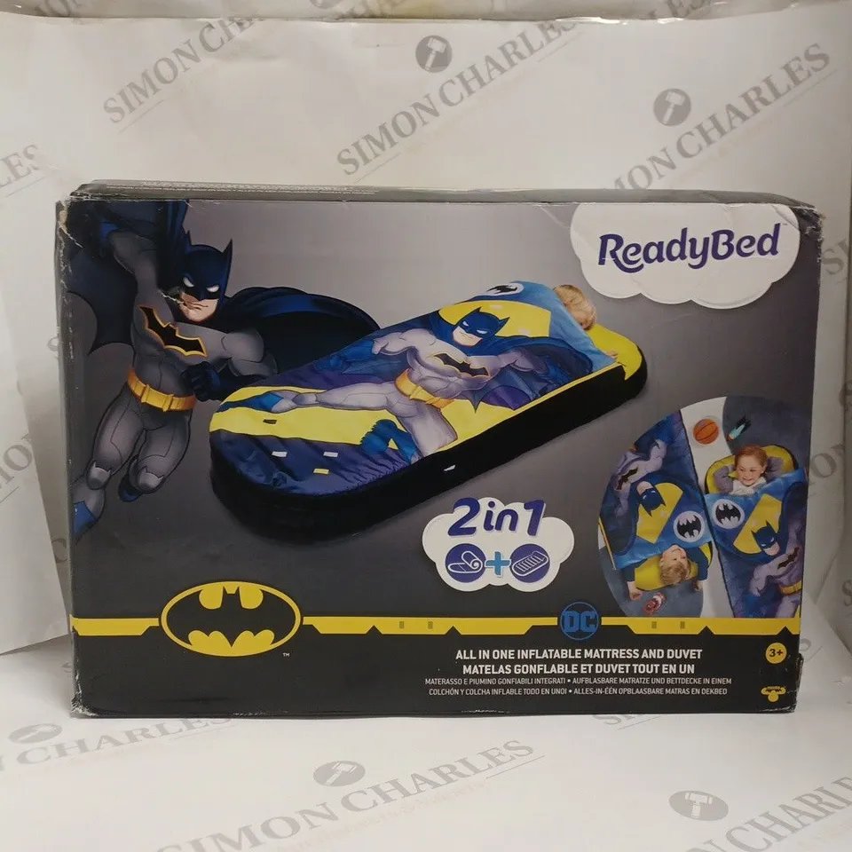 BOXED BATMAN JUNIOUR READY BED  RRP £34.99