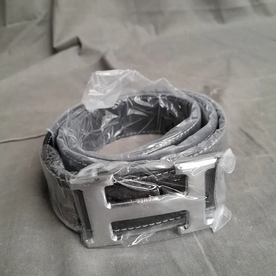 HERMES BLACK INITIAL BELT