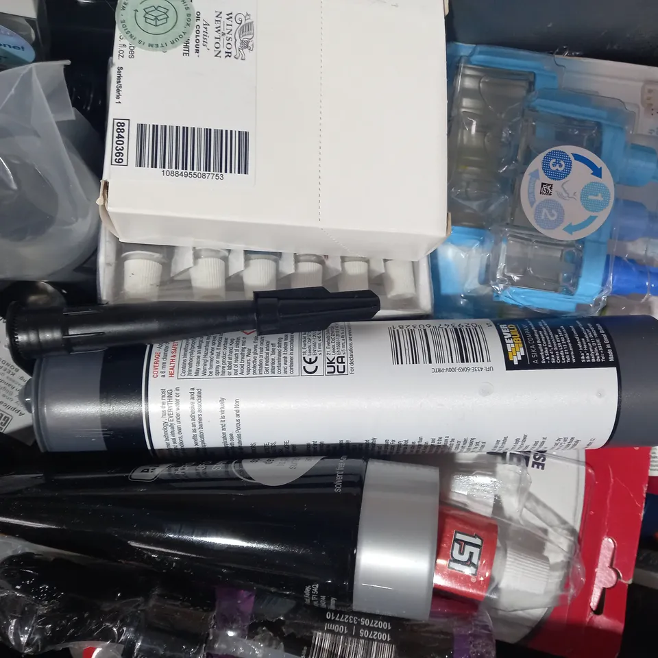 LOT OF APPROXIMATELY 10 ASSORTED HOUSEHOLD ITEMS TO INCLUDE GORILLA GLUE, ANTI CALC LIQUID, GLASS MAGIC, ETC - COLELCTION ONLY