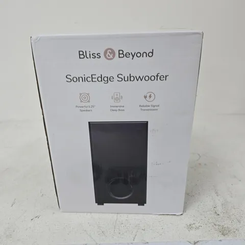 BLISS & BEYOND SONICEDGE SUBWOOFER – BOXED